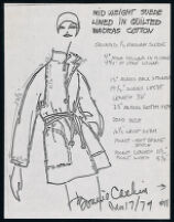 Cashin's illustrations of ready-to-wear designs for Alex Gropper. f08-12
