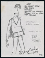 Cashin's illustrations of ready-to-wear designs for Alex Gropper. f08-16