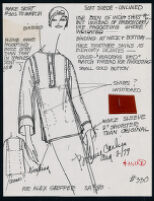 Cashin's illustrations of ready-to-wear designs for Alex Gropper, with swatches (reduced copies). f10-02