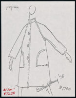 Cashin's illustrations of ready-to-wear designs for Russell Taylor, Early Spring 1978 collection. f02-03