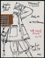 Cashin's illustrations of ready-to-wear designs for Russell Taylor, Fall 1978 collection. f03-21