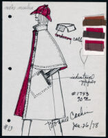 Cashin's illustrations of ready-to-wear designs for Russell Taylor, Fall 1978 collection. f03-12
