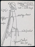 Cashin's illustrations of ready-to-wear designs for Russell Taylor, Fall 1978 collection. f04-21