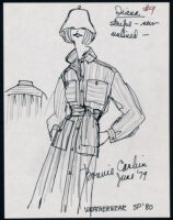 Cashin's illustrations of ready-to-wear designs for Russell Taylor, Spring 1980 collection. b046_f06-11
