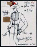 Cashin's illustrations of ready-to-wear designs for Russell Taylor, Spring 1980 collection. b046_f06-15