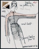 Cashin's illustrations of ready-to-wear designs for Russell Taylor, Spring 1980 collection. b046_f06-16