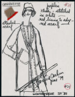 Cashin's illustrations of ready-to-wear designs for Russell Taylor, Spring 1980 collection. b046_f06-22