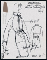 Cashin's illustrations of "Cashinette" designs for Russell Taylor, Spring II, 1980 collection. f07-10