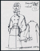 Cashin's illustrations of ready-to-wear designs for Russell Taylor,  Spring II 1980 collection. f09-07