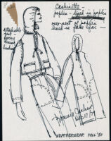 Cashin's illustrations of ready-to-wear designs for Russell Taylor, Fall 1980 collection. b048_f02-08