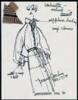 Cashin's illustrations of ready-to-wear designs for Russell Taylor, Fall 1980 collection. b048_f02-09
