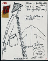Cashin's illustrations of ready-to-wear designs for Russell Taylor, Fall 1980 collection. b048_f02-20
