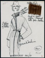 Cashin's illustrations of ready-to-wear designs for Russell Taylor, Fall 1980 collection. b048_f02-25