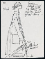 Cashin's illustrations of ready-to-wear designs for Russell Taylor, Fall 1980. b048_f03-24