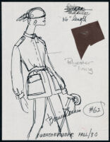 Cashin's illustrations of ready-to-wear designs for Russell Taylor, Fall 1980. b048_f03-26