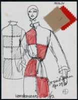 Cashin's illustrations of ready-to-wear designs for Russell Taylor, Spring 1982 collection. f01-04