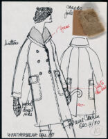Cashin's illustrations of ready-to-wear designs for Russell Taylor, Fall 1981 collection. b050_f01-09