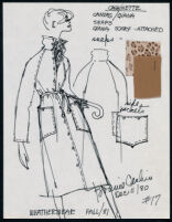 Cashin's illustrations of ready-to-wear designs for Russell Taylor, Fall 1981 collection. b050_f01-16