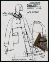 Cashin's illustrations of ready-to-wear designs for Russell Taylor, Fall 1981 collection. b050_f01-17