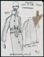 Cashin's illustrations of ready-to-wear designs for Russell Taylor, Fall 1981 collection. b050_f01-19