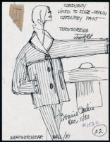 Cashin's illustrations of ready-to-wear designs for Russell Taylor, Fall 1981 collection. b050_f01-21