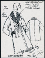 Cashin's illustrations of ready-to-wear designs for Russell Taylor, Fall 1981 collection. b050_f01-24