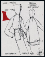 Cashin's illustrations of ready-to-wear designs for Russell Taylor, Spring 1980 - 1981 collection. b048_f05-01