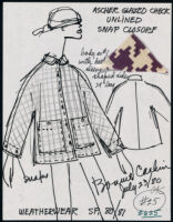 Cashin's illustrations of ready-to-wear designs for Russell Taylor, Spring 1980 - 1981 collection. b048_f05-06