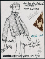 Cashin's illustrations of ready-to-wear designs for Russell Taylor, Spring 1980 - 1981 collection. b048_f05-08