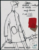 Cashin's illustrations of ready-to-wear designs for Russell Taylor, Spring 1980 - 1981 collection. b048_f05-12