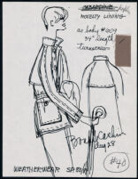 Cashin's illustrations of ready-to-wear designs for Russell Taylor, Spring 1980 - 1981 collection. b048_f05-36
