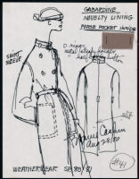 Cashin's illustrations of ready-to-wear designs for Russell Taylor, Spring 1980 - 1981 collection. b048_f05-37