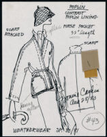 Cashin's illustrations of ready-to-wear designs for Russell Taylor, Spring 1980 - 1981 collection. b048_f05-41