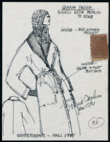 Cashin's illustrations of ready-to-wear designs for Russell Taylor, Fall 1981 collection. b050_f01-41