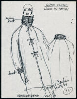 Cashin's illustrations of ready-to-wear designs for Russell Taylor, Fall 1981 collection. b050_f01-43