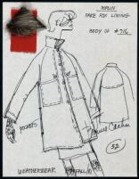 Cashin's illustrations of ready-to-wear designs for Russell Taylor, Fall 1981 collection. b050_f02-14