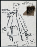 Cashin's illustrations of ready-to-wear designs for Russell Taylor, Fall 1981 collection. b050_f02-20