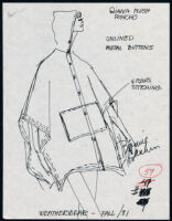 Cashin's illustrations of ready-to-wear designs for Russell Taylor, Fall 1981 collection. b050_f02-21