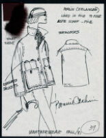 Cashin's illustrations of ready-to-wear designs for Russell Taylor, Fall 1981 collection. b050_f02-01