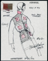 Cashin's illustrations of ready-to-wear designs for Russell Taylor, Spring 1981 - 1982 collection. b050_f03-04
