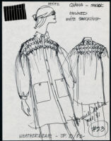 Cashin's illustrations of ready-to-wear designs for Russell Taylor, Spring 1981 - 1982 collection. b050_f03-06