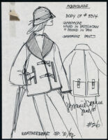 Cashin's illustrations of ready-to-wear designs for Russell Taylor, Spring 1981 - 1982 collection. b050_f03-11