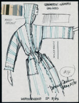 Cashin's illustrations of ready-to-wear designs for Russell Taylor, Spring 1982 collection. f01-14