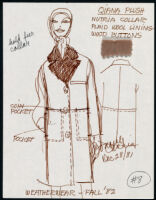 Cashin's illustrations of ready-to-wear designs for Russell Taylor, Fall 1982 collection. f03-01
