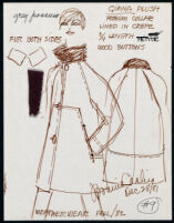 Cashin's illustrations of ready-to-wear designs for Russell Taylor, Fall 1982 collection. f03-03