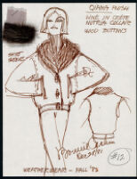 Cashin's illustrations of ready-to-wear designs for Russell Taylor, Fall 1982 collection. f03-09