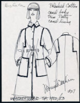 Cashin's illustrations of ready-to-wear designs for Russell Taylor, Spring 1982 - 1983 collection. f03-03