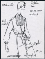Cashin's illustrations of ready-to-wear designs for Russell Taylor, Spring 1982 - 1983 collection. f03-11