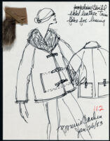 Cashin's illustrations of ready-to-wear designs for Russell Taylor, Fall 1983 collection. f05-02