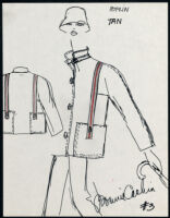 Cashin's illustrations of ready-to-wear designs for Russell Taylor. b053_f02-03